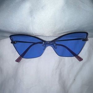 Cat eye blue gold shades ⭐️ lightly used